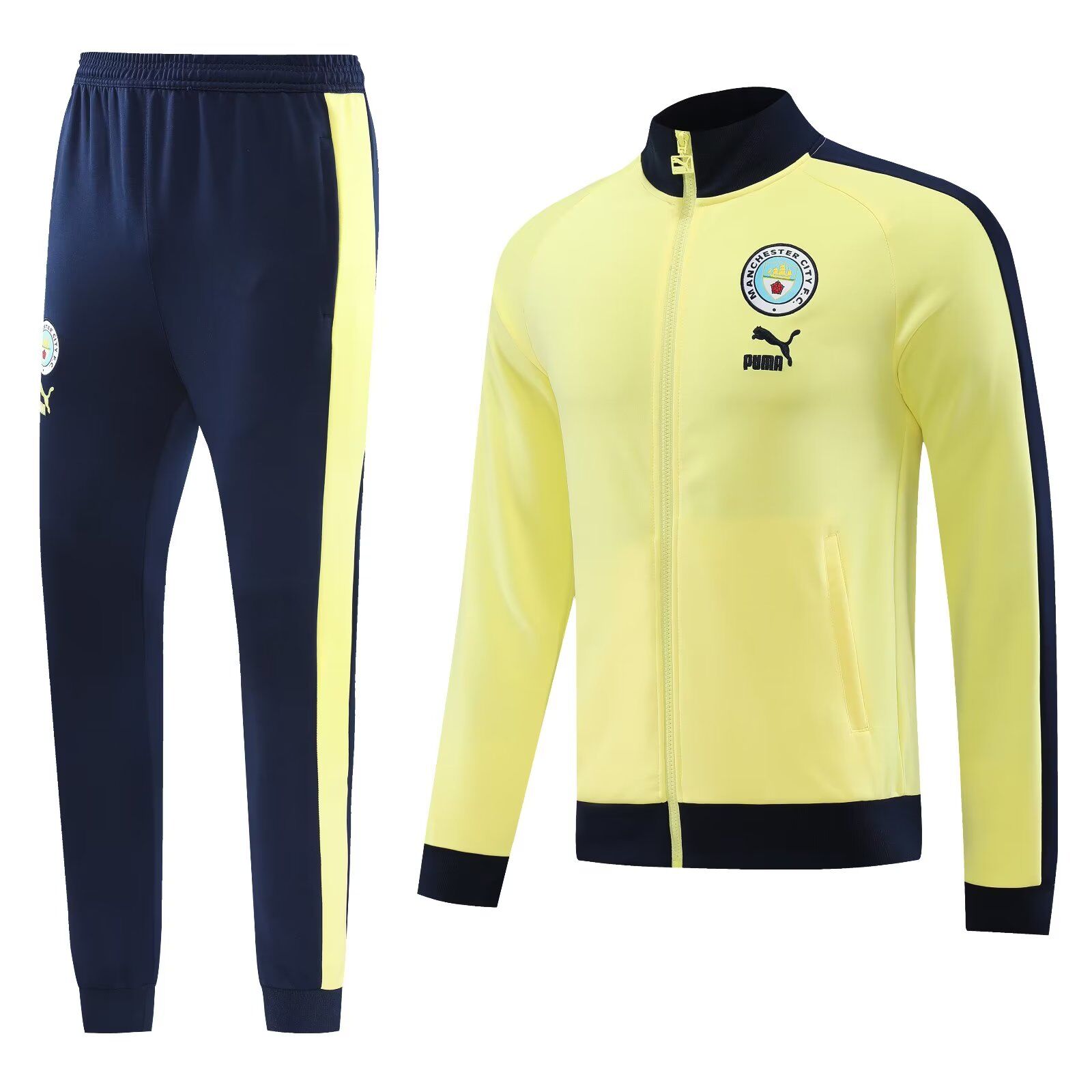 AAA Quality Manchester City 23/24 Tracksuit - Yellow/Black